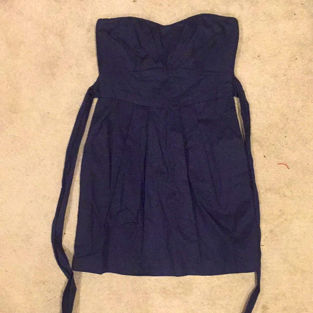 Charlotte Russe navy blue strapless dress size 5